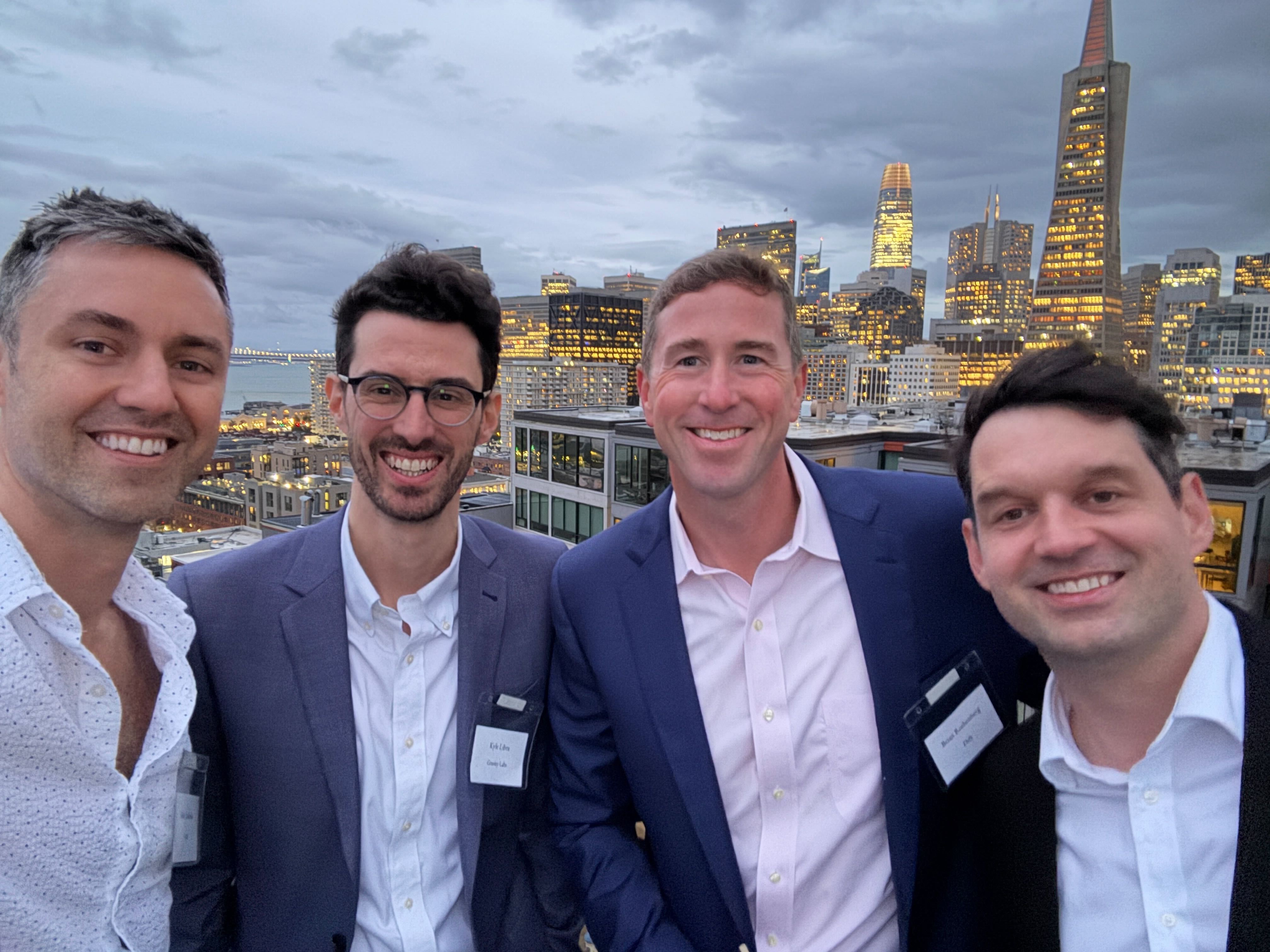 Kyle Libra with the Gravity Labs and Defy.vc team