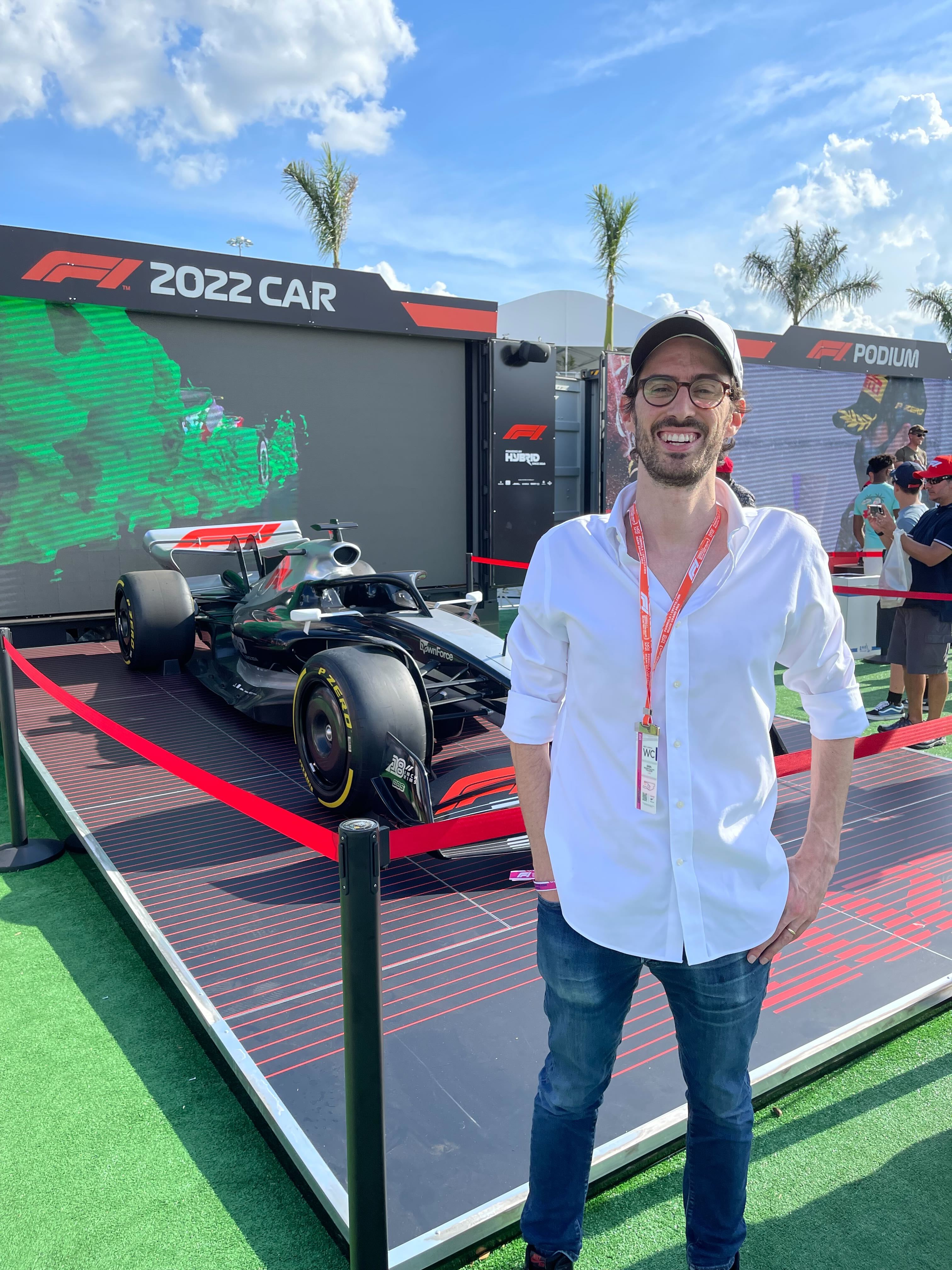Kyle Libra at the inaugural Formula 1 Miami Grand Prix